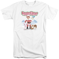 Santa Claus Is Comin To Town - Mens Animal Friends Tall T-Shirt