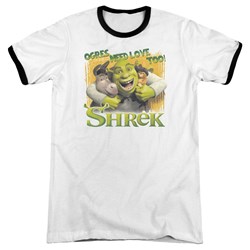 Shrek - Mens Ogres Need Love Ringer T-Shirt