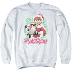 Santa Claus Is Comin To Town - Mens Penguin Sweater
