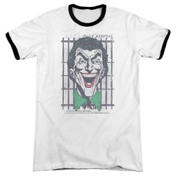 DC Comics - Mens Criminal Ringer T-Shirt