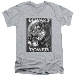 DC Comics - Mens Power V-Neck T-Shirt