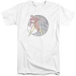 DC Comics - Mens Retro Flash Iron On Tall T-Shirt