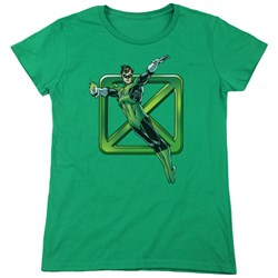 DC Comics - Womens Green Cross T-Shirt
