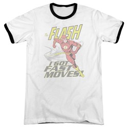 DC Comics - Mens Fast Moves Ringer T-Shirt