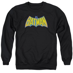 DC Comics - Mens Batman Neon Distress Logo Sweater