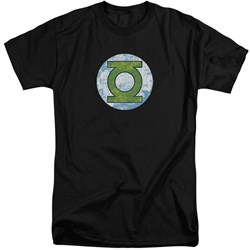 DC Comics - Mens Gl Neon Distress Logo Tall T-Shirt