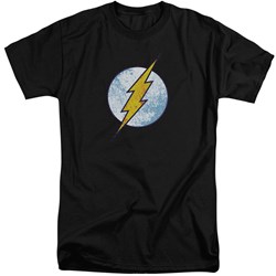 DC Comics - Mens Flash Neon Distress Logo Tall T-Shirt