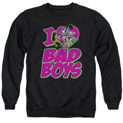 DC Comics - Mens I Heart Bad Boys Sweater