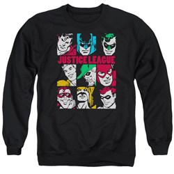 DC Comics - Mens Nine Blocks Of Justice Sweater
