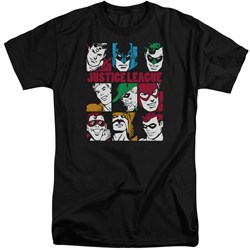 DC Comics - Mens Nine Blocks Of Justice Tall T-Shirt