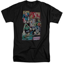 DC Comics - Mens Justice League Boxes Tall T-Shirt
