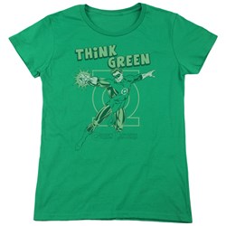 DC Comics - Womens Think Green T-Shirt