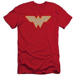 DC Comics - Mens Ww Logo Slim Fit T-Shirt