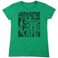 DC Comics - Womens Protecting The Earth T-Shirt