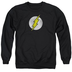 DC Comics - Mens Flash Logo Distressed Sweater