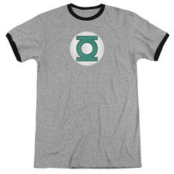 DC Comics - Mens Gl Logo Distressed Ringer T-Shirt