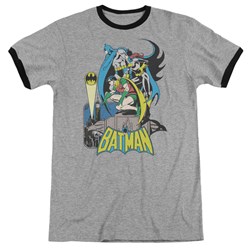 DC Comics - Mens Heroic Trio Ringer T-Shirt
