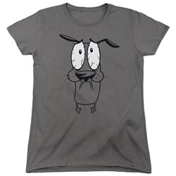 Courage The Cowardly Dog - Womens Scared T-Shirt