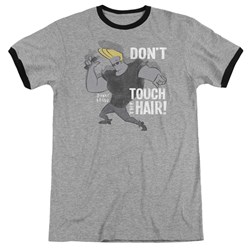 Johnny Bravo - Mens Hair Ringer T-Shirt