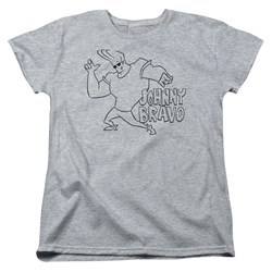 Johnny Bravo - Womens Jb Line Art T-Shirt