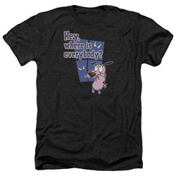 Courage - Mens Where Is Everybody Heather T-Shirt