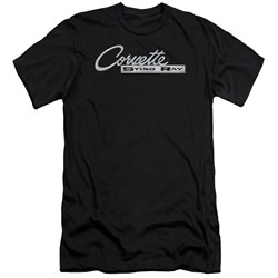 Chevrolet - Mens Chrome Stingray Logo Premium Slim Fit T-Shirt