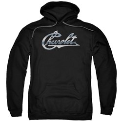 Chevrolet - Mens Chrome Vintage Chevy Bowtie Pullover Hoodie