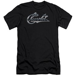 Chevrolet - Mens Chrome Vintage Chevy Bowtie Premium Slim Fit T-Shirt