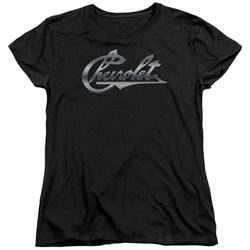 Chevrolet - Womens Chrome Vintage Chevy Bowtie T-Shirt