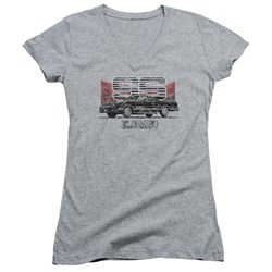 Chevrolet - Juniors El Camino Ss Mountains V-Neck T-Shirt