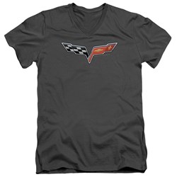 Chevrolet - Mens The Vette Medallion V-Neck T-Shirt