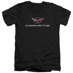 Chevrolet - Mens Corvette Modern Emblem V-Neck T-Shirt