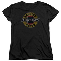 Chevrolet - Womens Genuine Chevy Parts Distressed Sign T-Shirt