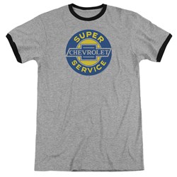 Chevrolet - Mens Chevy Super Service Ringer T-Shirt