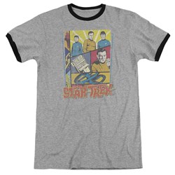 Star Trek - Mens Vintage Collage Ringer T-Shirt