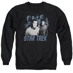 Star Trek - Mens Kirk Spock And Company Sweater