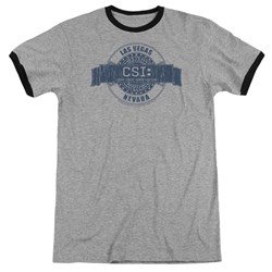 CSI - Mens Vegas Badge Ringer T-Shirt