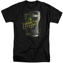 CSI - Mens I Drank The Evidence Tall T-Shirt