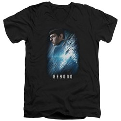 Star Trek Beyond - Mens Spock Poster V-Neck T-Shirt