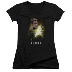 Star Trek Beyond - Juniors Chekov Poster V-Neck T-Shirt