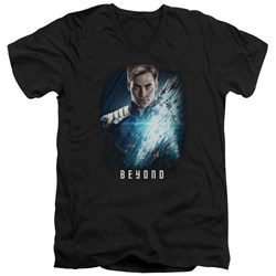 Star Trek Beyond - Mens Kirk Poster V-Neck T-Shirt