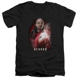 Star Trek Beyond - Mens Uhura Poster V-Neck T-Shirt