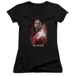 Star Trek Beyond - Juniors Uhura Poster V-Neck T-Shirt