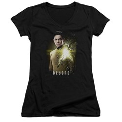Star Trek Beyond - Juniors Sulu Poster V-Neck T-Shirt