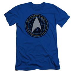 Star Trek Beyond - Mens Starfleet Patch Premium Slim Fit T-Shirt