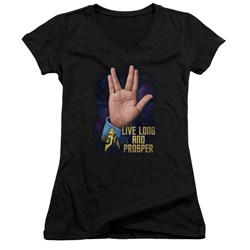 Star Trek - Juniors Llap 50 V-Neck T-Shirt
