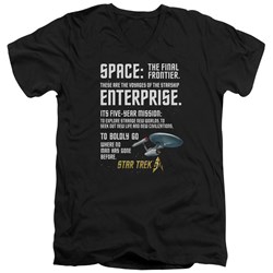 Star Trek - Mens Intro V-Neck T-Shirt
