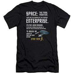 Star Trek - Mens Intro Premium Slim Fit T-Shirt