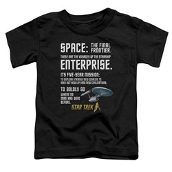 Star Trek - Toddlers Intro T-Shirt