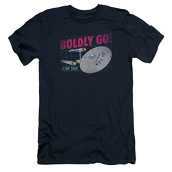 Star Trek - Mens Boldly Go Slim Fit T-Shirt